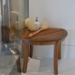 Casual Spa Teak Corner Stool - Image 2