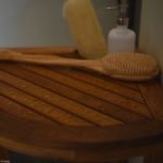 Casual Spa Teak Corner Stool - Image 3