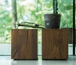 Teak Wood Square Side Table Set