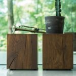 Teak Wood Square Side Table Set