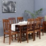 Teak Wood Six Seater Dining Set