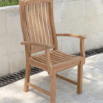 High Back Teak Arm Chair