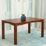 Teaklab Six Seater Dining Table in Natural Finish by Teaklab