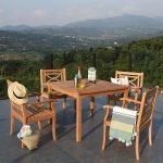 TeakLab 5-piece Square Table Dining Set