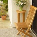 Corner Teak Stool