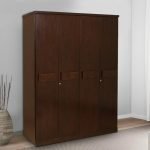 Teakwood Four Door Wardrobe