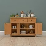 Teak Large Sideboard Wooden Cabinet - Image 2