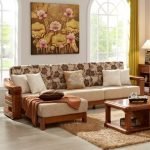 Teak Wood Sectional Sofa Set (2 Seats+ Lounger) - Image 2