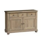 Small Sideboard With 2 Doors 3 Drawers Cabinet - Image 4