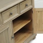 Small Sideboard With 2 Doors 3 Drawers Cabinet - Image 5