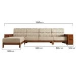 Teak Wood Sectional Sofa Set - Image 8