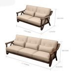 Teak Wood Sofa Set - Image 16