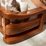Teak Wood Sectional Sofa Set (2 Seats+ Lounger) - Image 3