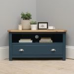 Teak Corner TV Unit