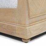 Teak Wood Sleigh Bed - Image 3