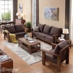 Teak Wood Sofa Set - Image 3