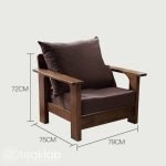 Teak Wood Sofa Set - Image 8