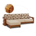 Teak Wood Sectional Sofa Set (2 Seats+ Lounger) - Image 9