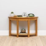 Large Curved Console Table