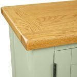 Teak Wood Widescreen TV Unit with 2 Doors - Image 2