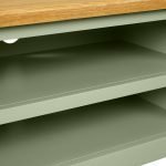 Teak Wood Widescreen TV Unit with 2 Doors - Image 11