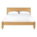 Teak King size Bed With Turned Feet - Image 6