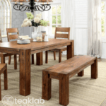 Teak Wood Sturdy Dining Bench