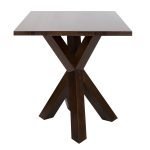 Thick Teak Top End Table - Image 2