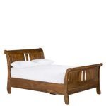 Teak Wood Sleigh Bed - Image 2