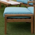 Casual Andrea Teak Ottoman - Image 2