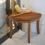TeakLab Spa Teak Corner Stool - Image 3