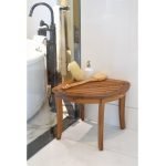 TeakLab Spa Teak Corner Stool - Image 4