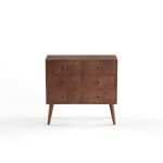 Mid-century 6-drawer Wood Accent Chest - Image 3