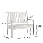 Teak Wood Storage Bench - Image 4