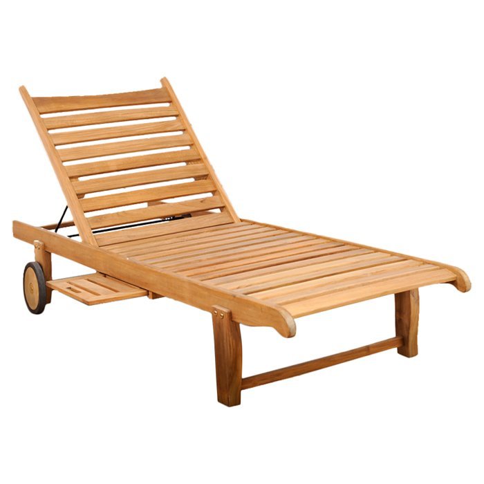 Teak Chaise Lounge Set – TeakLab
