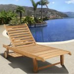 Teak Chaise Lounge Set