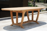 Teak Table Set 11PC - Image 2