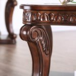 Traditional Glass Top Coffee Table - Image 3