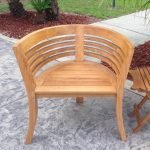 Half Moon Teak Dining Arm Chair