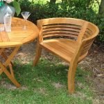Half Moon Teak Dining Arm Chair - Image 2