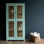 TALL MINT CABINET WITH NATURAL INTERIOR - Image 3