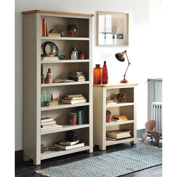J498.2 Stone Grey Large Bookcase - Image 1