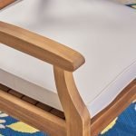 Outdoor 7 Piece Teak Wood Dining Set - Image 3