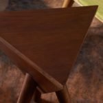 Wood Triangle End Table - Image 3