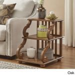 Wood Scroll End Table - Image 4