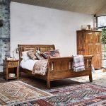 Teak Wood Sleigh Bed