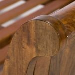 Teak Wood Sleigh Bed - Image 13