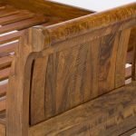 Teak Wood Sleigh Bed - Image 6