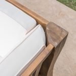 Outdoor Teak Wood 9-piece Sectional Sofa Set - Image 5