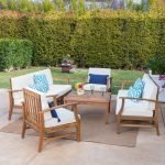 Outdoor Teak Wood 9-piece Sofa Set